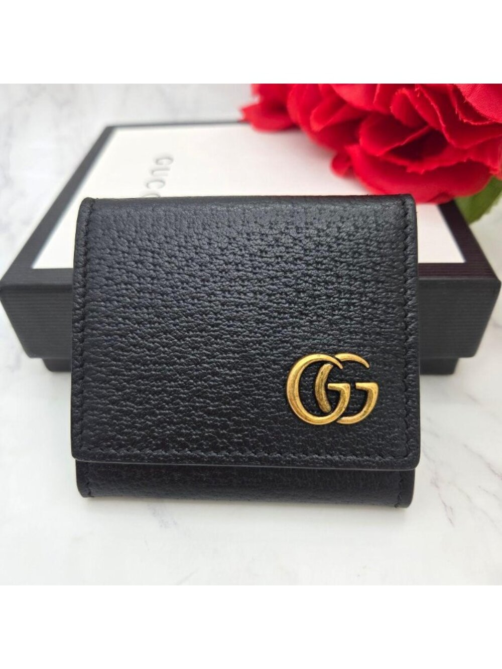 Gucci GG Marmont Coin Purse Black